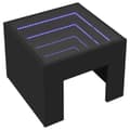 Miniatyrbillede 4 af 11: vidaXL sofabord med Infinity LED-lys 40x40x30 cm sort