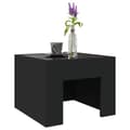 Miniatyrbillede 6 af 11: vidaXL sofabord med Infinity LED-lys 40x40x30 cm sort