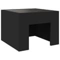 Miniatyrbillede 9 af 11: vidaXL sofabord med Infinity LED-lys 40x40x30 cm sort