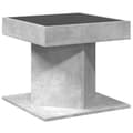 Miniatyrbillede 9 af 11: vidaXL sofabord med LED-lys 50x50x45 cm konstrueret træ betongrå
