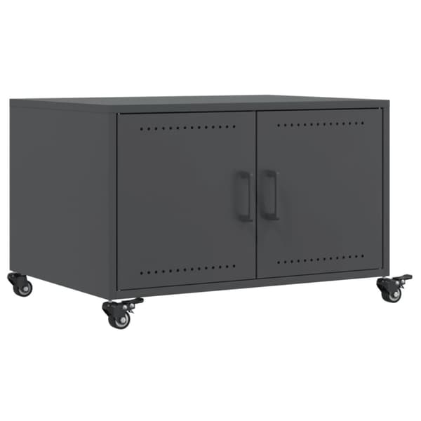 vidaXL Salongbord antrasitt 68x50x43,5 cm stål