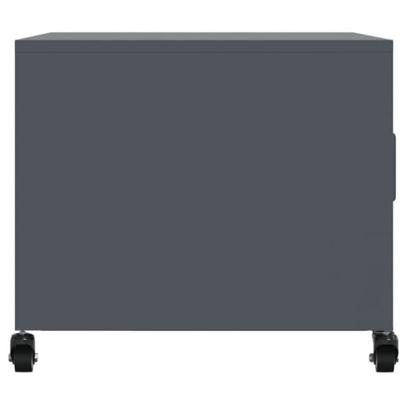 vidaXL Salongbord antrasitt 68x50x43,5 cm stål
