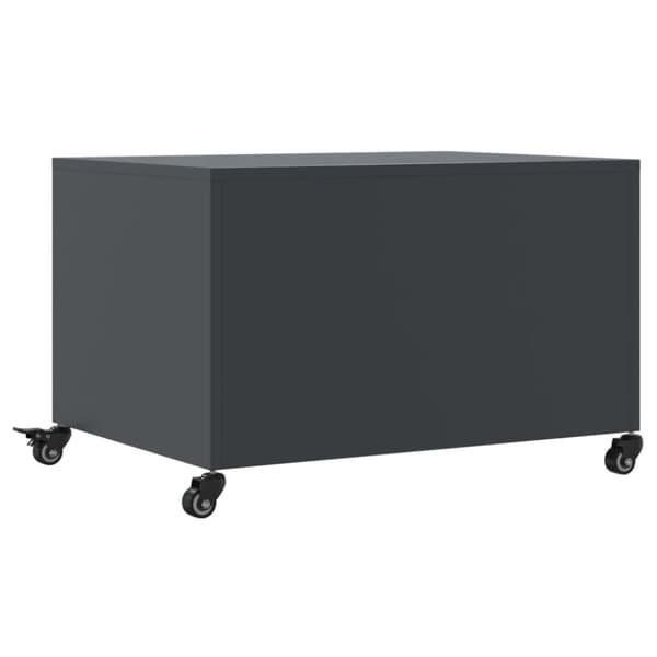vidaXL Salongbord antrasitt 68x50x43,5 cm stål