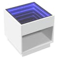 Miniatyrbilde 4 av 11: vidaXL Salongbord med Infinity LED hvit 50x50x50 cm