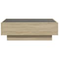 Miniatyrbillede 7 af 11: vidaXL sofabord med LED-lys 90x50x30 cm konstrueret træ sonoma-eg