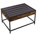 Miniatyrbillede 4 af 11: vidaXL sofabord med Infinity LED-lys 70x50x41 cm røget egetræsfarve