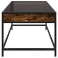 Miniatyrbillede 8 af 11: vidaXL sofabord med Infinity LED-lys 70x50x41 cm røget egetræsfarve