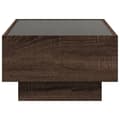 Miniatyrbillede 8 af 11: vidaXL sofabord med LED-lys 70x50x30 cm konstrueret træ brunt eg