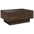 Miniatyrbillede 9 af 11: vidaXL sofabord med LED-lys 70x50x30 cm konstrueret træ brunt eg