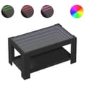Miniatyrbilde 3 av 11: vidaXL Salongbord med LED svart 93x53x45 cm konstruert tre