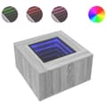 Miniatyrbillede 3 af 11: vidaXL sofabord med LED-lys 60x60x40 cm konstrueret træ grå sonoma-eg