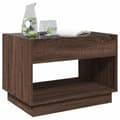 Miniatyrbillede 5 af 11: vidaXL sofabord med Infinity LED-lys 70x50x50 cm brun egetræsfarve