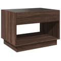 Miniatyrbillede 9 af 11: vidaXL sofabord med Infinity LED-lys 70x50x50 cm brun egetræsfarve