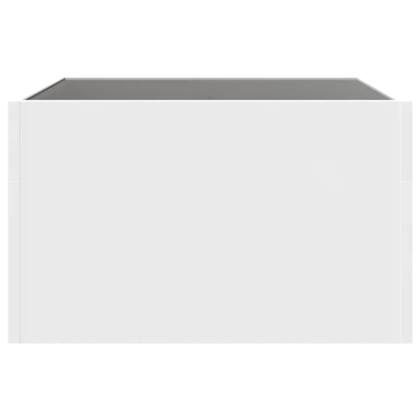 vidaXL sofabord med Infinity LED-lys 50x50x30 cm hvid