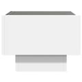 Miniatyrbilde 7 av 11: vidaXL Sidebord LED hvit 40x40x30 cm konstruert tre