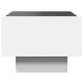 Miniatyrbilde 8 av 11: vidaXL Sidebord LED hvit 40x40x30 cm konstruert tre