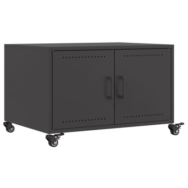 vidaXL sofabord 68x50x43,5 cm stål sort