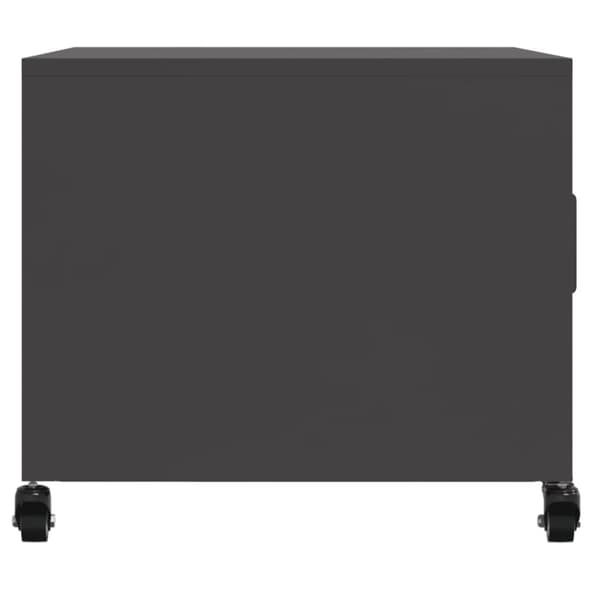 vidaXL sofabord 68x50x43,5 cm stål sort