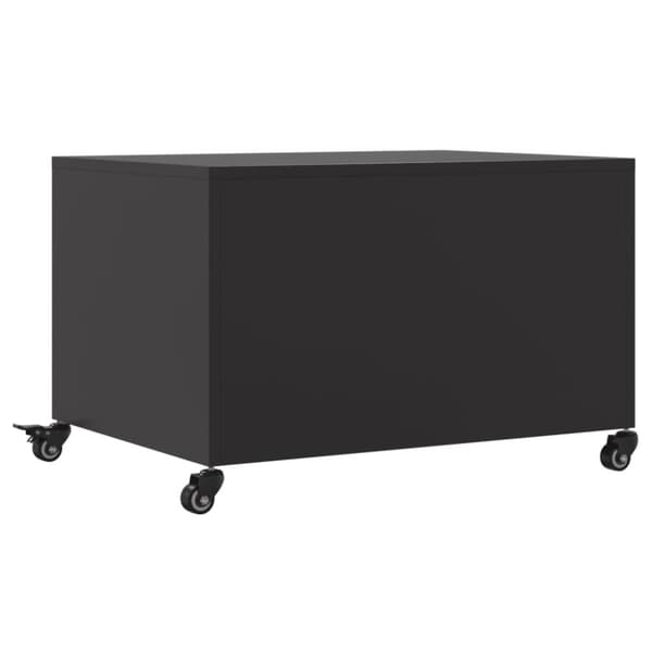 vidaXL sofabord 68x50x43,5 cm stål sort