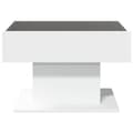 Miniatyrbillede 7 af 11: vidaXL sofabord med LED-lys 70x50x45 cm konstrueret træ hvid