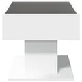 Miniatyrbillede 8 af 11: vidaXL sofabord med LED-lys 70x50x45 cm konstrueret træ hvid