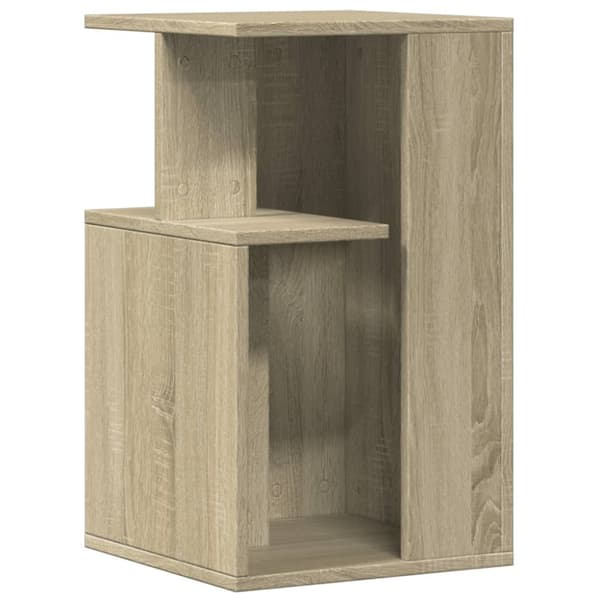 sidebord 35x35x60 cm konstrueret træ sonoma-eg