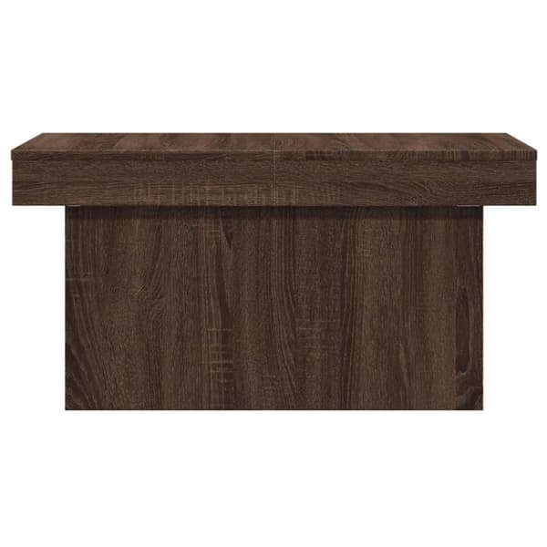 Soffbord brun ek 100x55x40 cm konstruerat trä