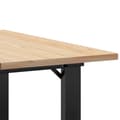 Miniatyrbillede 7 af 10: sofabord 60x60x40 cm O-stel massivt fyrretræ og støbejern