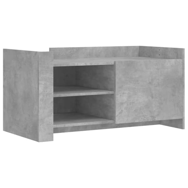 Soffbord betonggrå 100x50x50 cm konstruerat trä