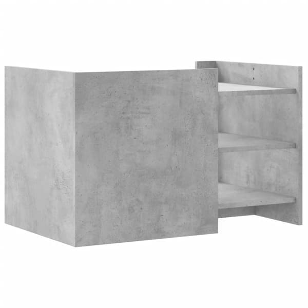 Sohvapöytä betoninharmaa 80x50x50 cm tekninen puu