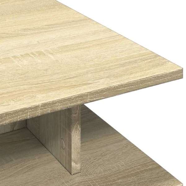 Soffbord sonoma-ek 102x55x35 cm konstruerat trä