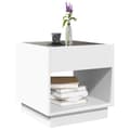 Miniatyrbild 5 av 10: Soffbord med Infinity LEDs vit 40x40x50 cm