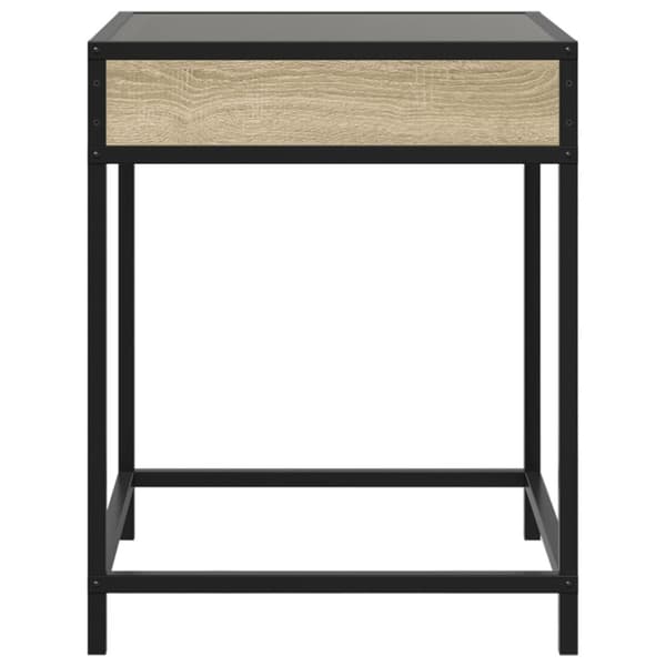 sohvapöytä Infinity LED-valoilla Sonoma-tammi 40x40x51 cm