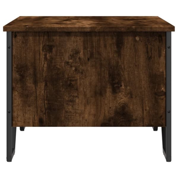 Soffbord rökfärgad ek 75x51x40 cm konstruerat trä