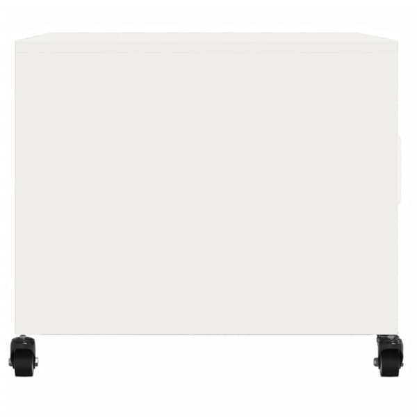 sofabord 68x50x43,5 cm koldvalset stål hvid