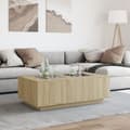 Pikkukuva 4 / 10: sohvapöytä Infinity LED-valoilla Sonoma-tammi 116x69x40 cm