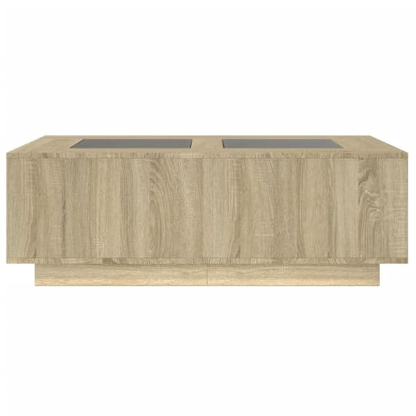 sohvapöytä Infinity LED-valoilla Sonoma-tammi 116x69x40 cm