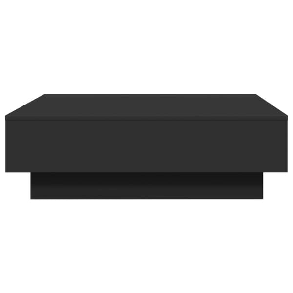 Soffbord svart 90x90x28 cm konstruerat trä