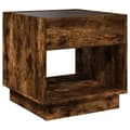 Miniatyrbillede 8 af 10: sofabord med Infinity LED-lys 50x50x50 cm røget egetræsfarve