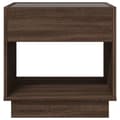 Miniatyrbillede 6 af 10: sofabord med Infinity LED-lys 50x50x50 cm brun egetræsfarve