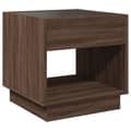 Miniatyrbillede 8 af 10: sofabord med Infinity LED-lys 50x50x50 cm brun egetræsfarve