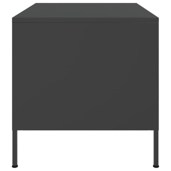 sofabord 68x50x50,5 cm koldvalset stål sort
