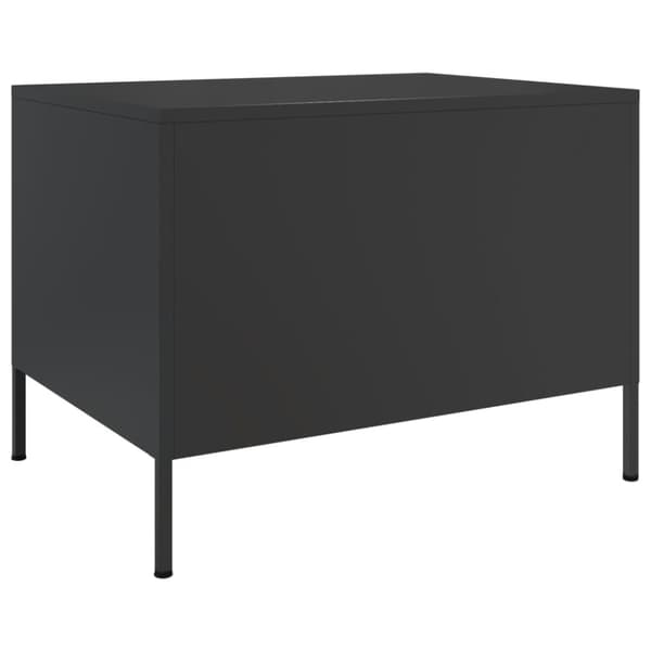 sofabord 68x50x50,5 cm koldvalset stål sort