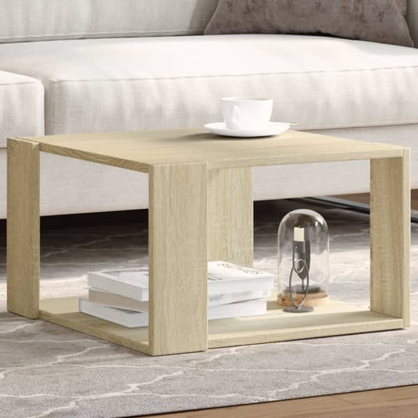 Soffbord sonoma-ek 51,5x51,5x30 cm konstruerat trä