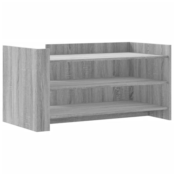 sofabord 100x50x50 cm konstrueret træ grå sonoma-eg