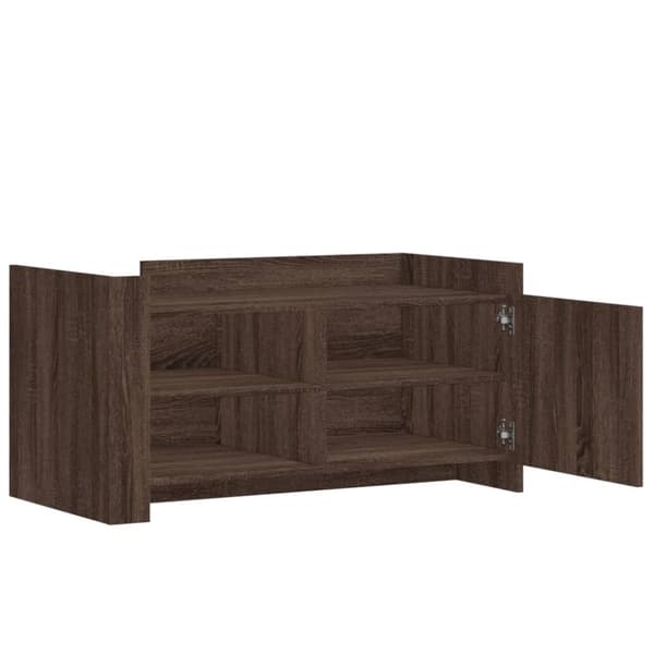 Soffbord brun ek 100x50x50 cm konstruerat trä