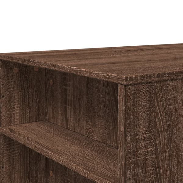 Soffbord brun ek 102x55x42 cm konstruerat trä