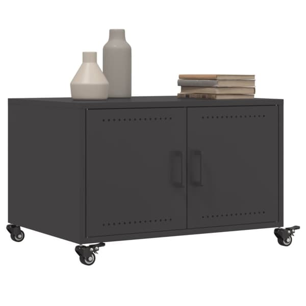 sofabord 68x50x43,5 cm koldvalset stål sort