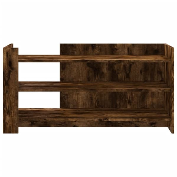 sofabord 100x50x50 cm konstrueret træ røget egetræsfarve
