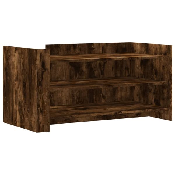 sofabord 100x50x50 cm konstrueret træ røget egetræsfarve
